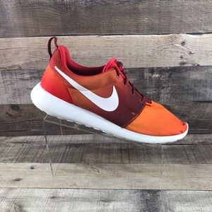 Nike Men’s Roshe Run Print Orange Gradient Running Shoes Size 12